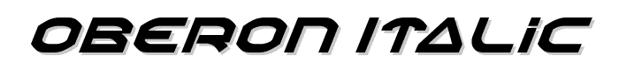 Oberon Italic font